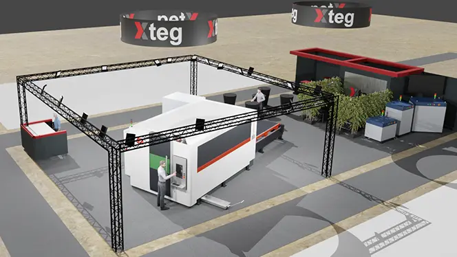 Xteg Messestand auf der Blechexpo 2023