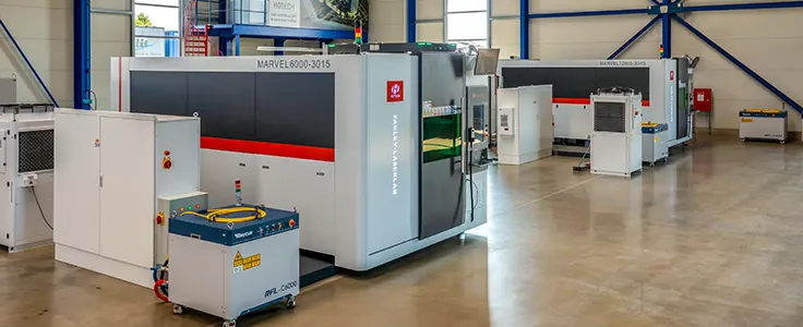 6 & 12 kW MARVEL Fiber- Laserschneidmaschinen